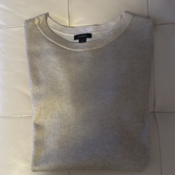 Halogen - Foil Crewneck Cotton Top - Size Small - Picture 6 of 7
